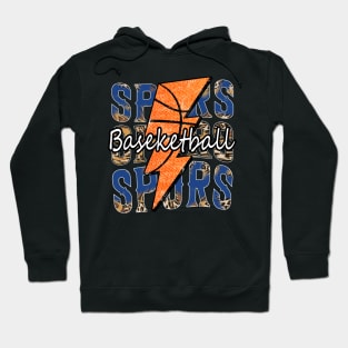 Graphic Basketball Spurs Proud Name Vintage Hoodie